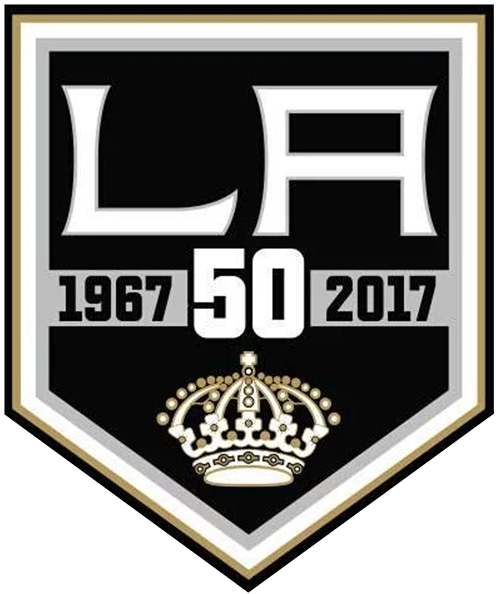 Los Angeles Kings 2017 Anniversary Logo iron on transfers for T-shirts